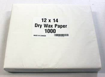 12 X 14 PLAIN WHITE WAX SHEETS